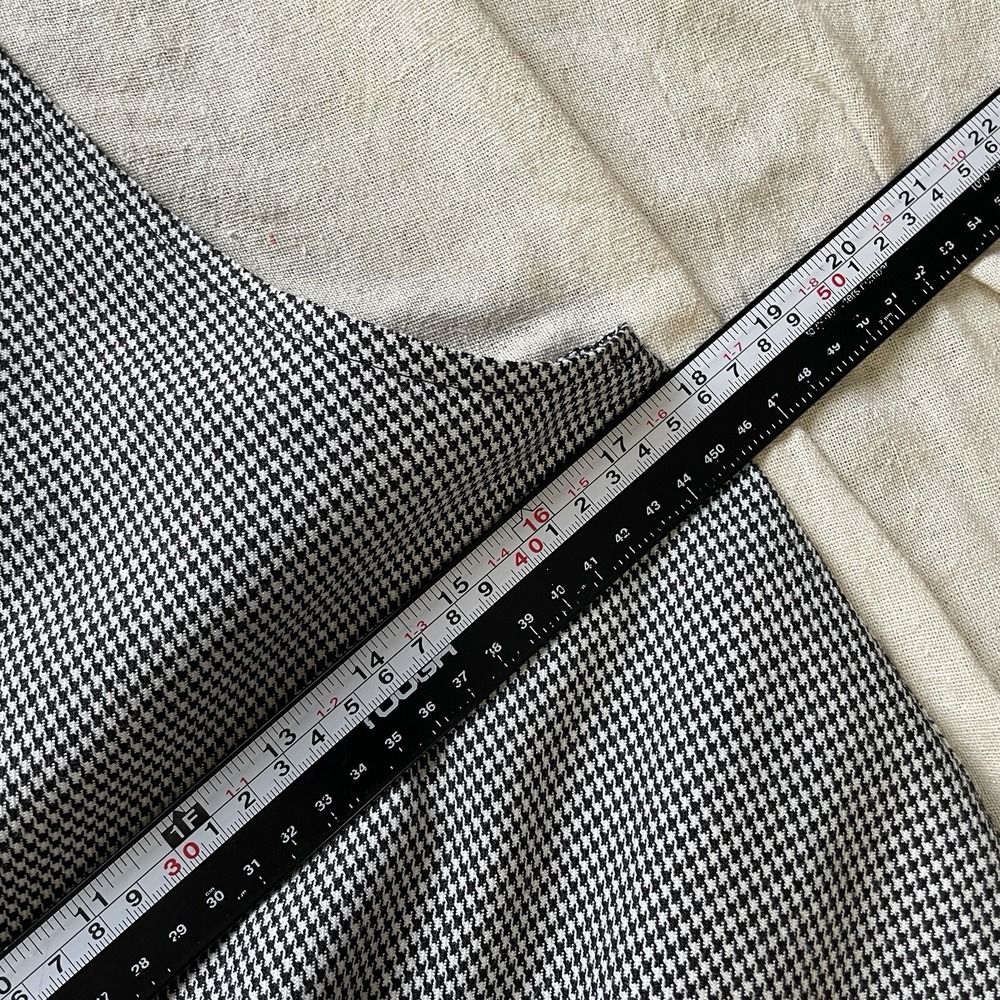 Michele VTG 90s Houndstooth Jumper Overall Dress Sz 6 Sleeveless Academia - Picture 11 of 12